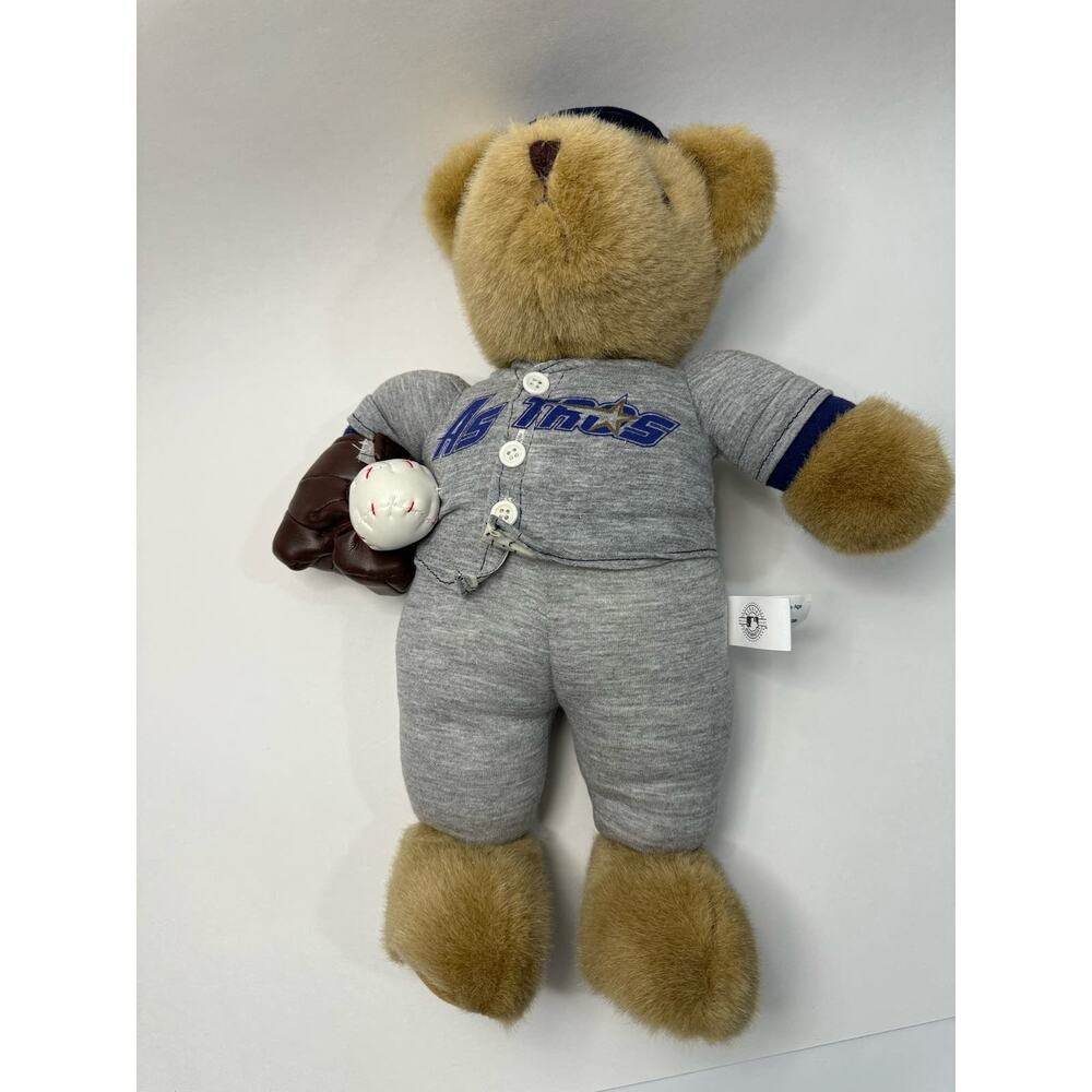 MLB Baseball Houston Astros Mascot Baseball Plush Bear Nanco Glove Ball Vintage